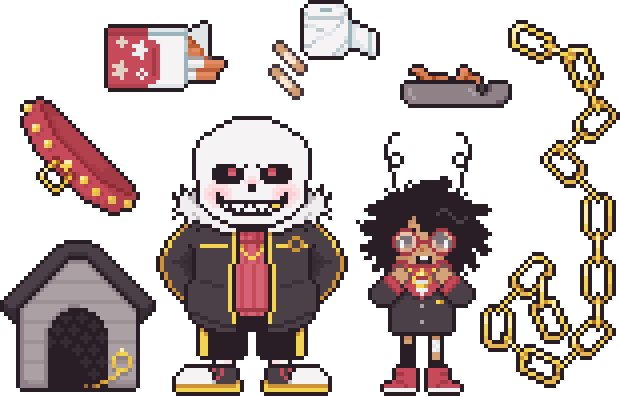 The resident dog kicker and his "dog"...